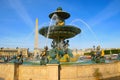 Fontaine des Mers at Place de la Concorde in Paris Royalty Free Stock Photo