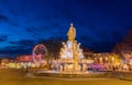 Fontaine Pradier in Nimes - France, Languedoc-Roussillon Royalty Free Stock Photo