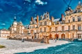 Fontainebleau, France - July 09, 2016: Suburban Residence of the France Kings - beautiful Chateau Fontainebleau