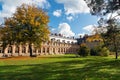 Diana Garden at the castle of Fontainebleau in autumn - France Royalty Free Stock Photo