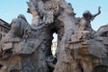Fontana dei Quattro Fiumi in Navona square in Rome, Italy Royalty Free Stock Photo