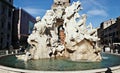 Fontana dei Quattro Fiumi Royalty Free Stock Photo