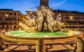 Fontana dei Quttro Fiumi, Piazza Navona, Rome, Italy