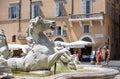 Fontana del Nettuno, Neptune Fountain, Piazza Navona, Rome Royalty Free Stock Photo