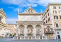 The Fountain of the Acqua Felice in Rome, Italy. Royalty Free Stock Photo