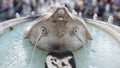 The Fontana della Barcaccia or Fountain fo the Ugly Boat, Rome Royalty Free Stock Photo