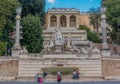 Fontana della Dea di Roma in Piazza del Popolo Royalty Free Stock Photo