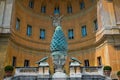 Fontana della Pigna Pine Cone Fountain from the 1st century AD, Royalty Free Stock Photo