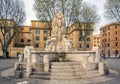 The Fontana delle Anfore & x28;Fountain of the Amphorae& x29; in Rome, Ita Royalty Free Stock Photo
