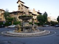 Fontana delle Rane in Piazza Mincio, Coppede district located in Rome, Italy Royalty Free Stock Photo