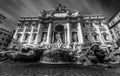 Fontana di Trevi, Roma - Black and white photography