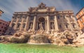 Fontana di Trevi, Roma - The fountain `tree streets