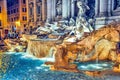 Fontana di Trevi Rome Italy beautiful people famous landmark