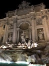 Fontana di Trevi Rome Italy night Royalty Free Stock Photo
