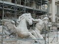 Fontana di Trevi view from bridge, in restoration.