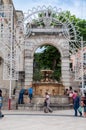 Italy. Matera. Fontana Ferdinandea, artistic fountain building during the kingdom of Ferdinand 2nd Bourbon, 19th century AD. Royalty Free Stock Photo