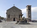 Fontana Grande and Church of the Annunciation of the virgin mary Royalty Free Stock Photo