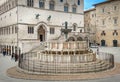 Fontana Maggiore on Piazza IV Novembre in Perugia, Umbria, Italy Royalty Free Stock Photo