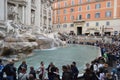 Fontana Trevi - the most famous of Rome. Royalty Free Stock Photo