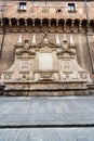 Fontana Vecchia - Old marble fountain in Bologna Italy Royalty Free Stock Photo