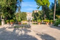 Fontane del Nettuno e dell` Organo famous Italian Renaissance Villa D`este gardens in Tivoli, Italy