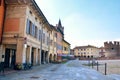 Italian villages, towns, cities - Fontanellato. View of the town. Royalty Free Stock Photo