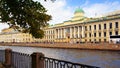 Fontanka river embankment in the Saint Petersburg