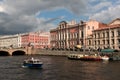 Fontanka river in Saint Petersburg