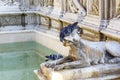 Fonte Gaia fountain situated at the very heart of the city in Piazza del Campo in Siena, Tuscany, Italy Royalty Free Stock Photo