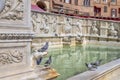 Fonte Gaia & x28;Fountain of Joy& x29;in Siena. Italy, Europe