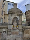 Fonte Sacra spring in A Fonsagrada village, Way to Santiago, Lugo province, Spain