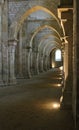 Fontenay Abbey in France. Inside the Abbey Church.