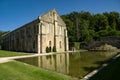 The Fontenay Abbey on the town of Montbard Royalty Free Stock Photo