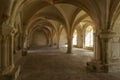 Cloister Abbey in Fontenay in France Royalty Free Stock Photo