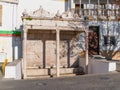 Fontinha, the 16th century renaissance fountain in Republica Square of Alter do Chao. Royalty Free Stock Photo