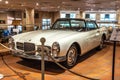 FONTVIEILLE, MONACO - JUN 2017: white FACEL VEGA HK2 1963 in Monaco Top Cars Collection Museum