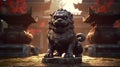 foo dog or Chinese guard. Generative AI Royalty Free Stock Photo
