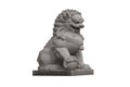 Foo Fu dog or chinese guardian lion isolated on white background Royalty Free Stock Photo