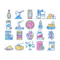 food additives formula icon hand drawn