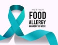Food Allergy Awareness Week. Vector illustration on white Royalty Free Stock Photo