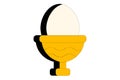 Boil Egg Isolated Vector Illustration which can be easily Download Royalty Free Stock Photo