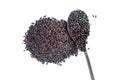 Food background of black rice Royalty Free Stock Photo