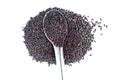 Food background of black rice Royalty Free Stock Photo