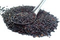 Food background of black rice Royalty Free Stock Photo