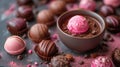 food background of chocolate candies Royalty Free Stock Photo