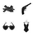 Food, beauty and other web icon in black style.weapons, sports icons in set collection.