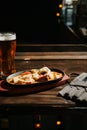 Food and beer Royalty Free Stock Photo