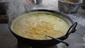 Food being prepared for a feast in the Indian state of West Bangal