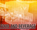 Food & Beverage Abstract concept digital illustration