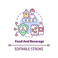 Food and beverage concept icon